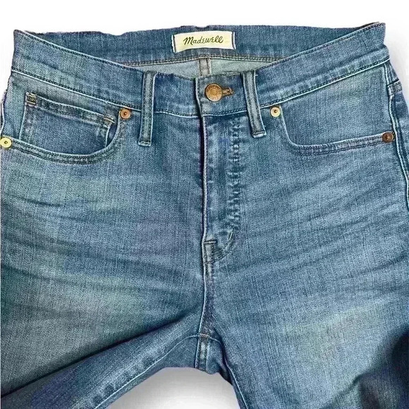 MADEWELL 9" High-Rise Skinny Jeans in Allegra Wash Rip & Repair Edition Sz. 27 T - Picture 10 of 15